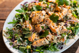 Coronation Trout Salad | Pipers Farm Recipe | Sustainably Sourced Chalk Stream Trout Recipe | Seasonal Recipes