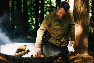 Campfire Cooked Cheesy Pork Chops, by Ben Quinn | Pipers Farm Recipe
