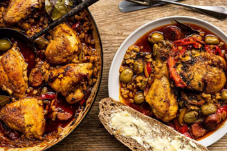 Chicken With Green Olives, Preserved Lemon, Peppers & Smoked Paprika | Pipers Farm Recipe | By Chef Gill Meller