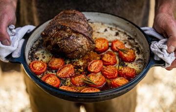 Cooked Mutton Rump With Tomatoes and Herbs
