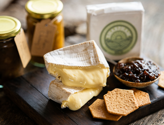 Sharpham Cheese  Brie Square | Pipers Farm | Artisan Handmade Award Winning Cheese Delivered Direct To Your Door | Ethical Sustainable Dairy