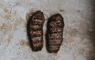 Cooked Beef Entrecote Steak