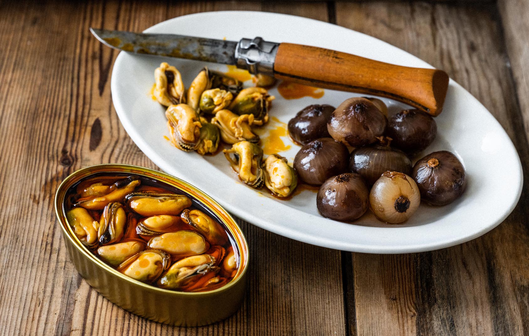 Rockfish Lyme Bay Tinned Mussels Escabeche Pipers Farm