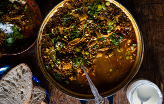 Baked Lentils with Chicken & Aromatic Spices, by Chris Onions