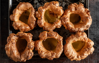 Freshly baked Yorkshire Puddings 