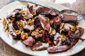 Venison Steaks with Roast Beetroot, by Gill Meller | Pipers Farm