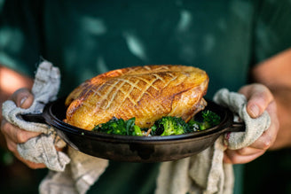 Roasted Duck Crown with Preserved Lemon & Broccoli