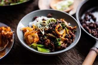 Sticky Korean Style Stir Fry with Crispy Beef | Pipers Farm