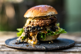 Hickory Smash Burgers with Blue Cheese & Pale Ale, by Genevieve Taylor | Pipers Farm Recipe