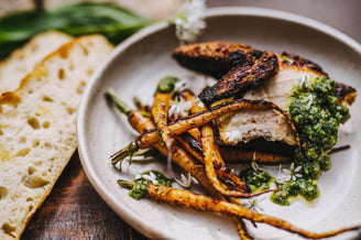 Spatchcock Chicken with Wild Garlic Pesto