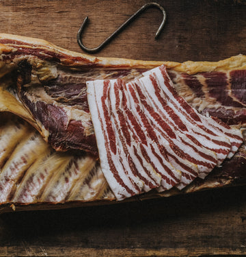 By buying our hand-made, traditionally cured bacon, you are supporting great British farming.