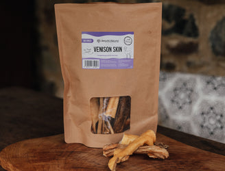 Air Dried Venison Skin Natural Dog Treats