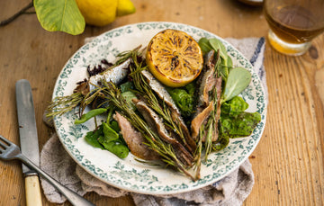 British Butterflied Sardines supplied by Pipers Farm