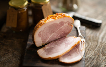 A native breed pork honey roast cooked ham