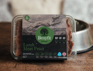 Natural Raw Dog Food Made With Lamb, Tripe and Offal From Benyfit Natural.