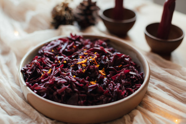 Braised Red Cabbage with Port Orange Pipers Farm