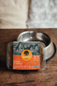 Benyfit Natural Raw Dog Turkey Dog Food, Low In Fat And Full Of Flavour, Frozen For Freshness.