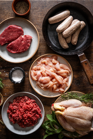 Meat Box | Mince meat | Skinless Chicken | Chicken Breast | Sausages | Pipers Farm | Properly Free Range Slowly Reared Meat Produced Sustainably & Ethically Delivered Direct To Your Door