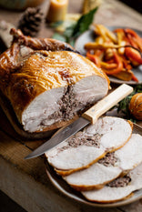 Enjoy our Sausagemeat stuffed free range bronze turkey