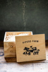 Pipers Farm Wooden Hamper Gift Box