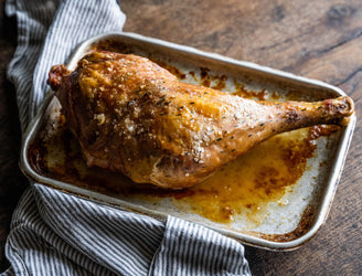 Free Range Bronze Turkey Leg, Slow-Grown and Hand-Plucked.