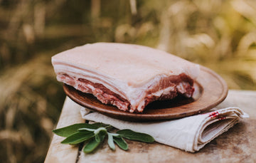 High Welfare Pork Belly, Native Breed Pork, Pasture Raised Pork